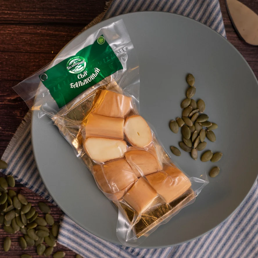 Сыр "Балыковый" копченый, вакуумная упаковка 100гр.